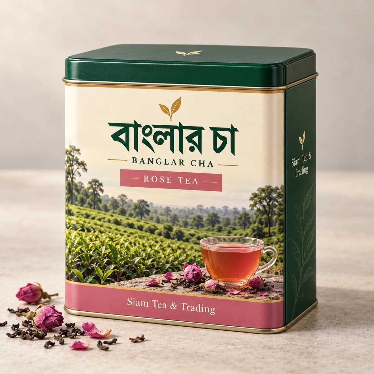 A little rose — Banglar Cha tea packaging
